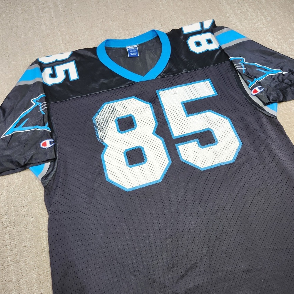 Vintage Carolina Panthers Jersey Men 48 USA Made Wesley‎ Walls Champion Black